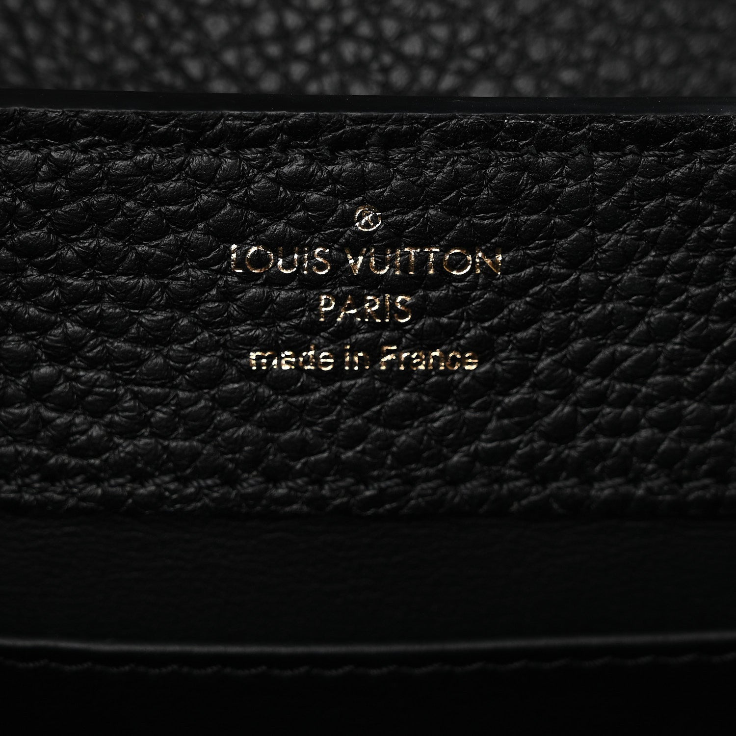 Louis Vuitton Taurillon Mini Capucines Black