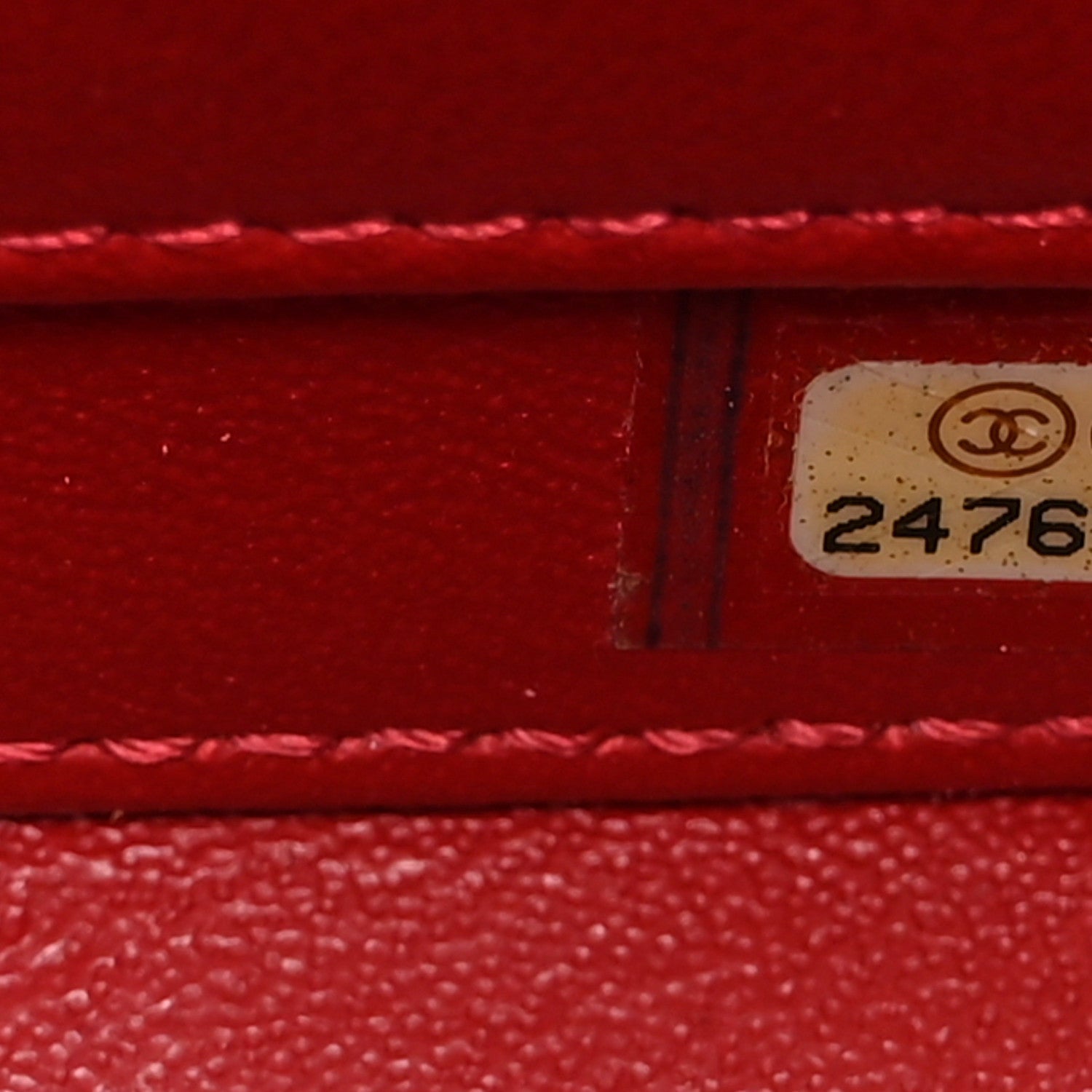 Chanel Caviar Quilted Small CC Filigree Vanity Case Red