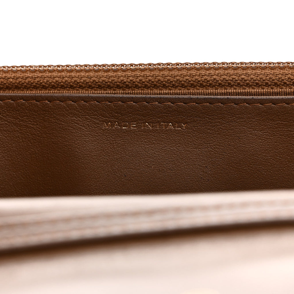 Chanel Metallic Calfskin Quilted 2.55 Reissue Wallet On Chain WOC Bronze
