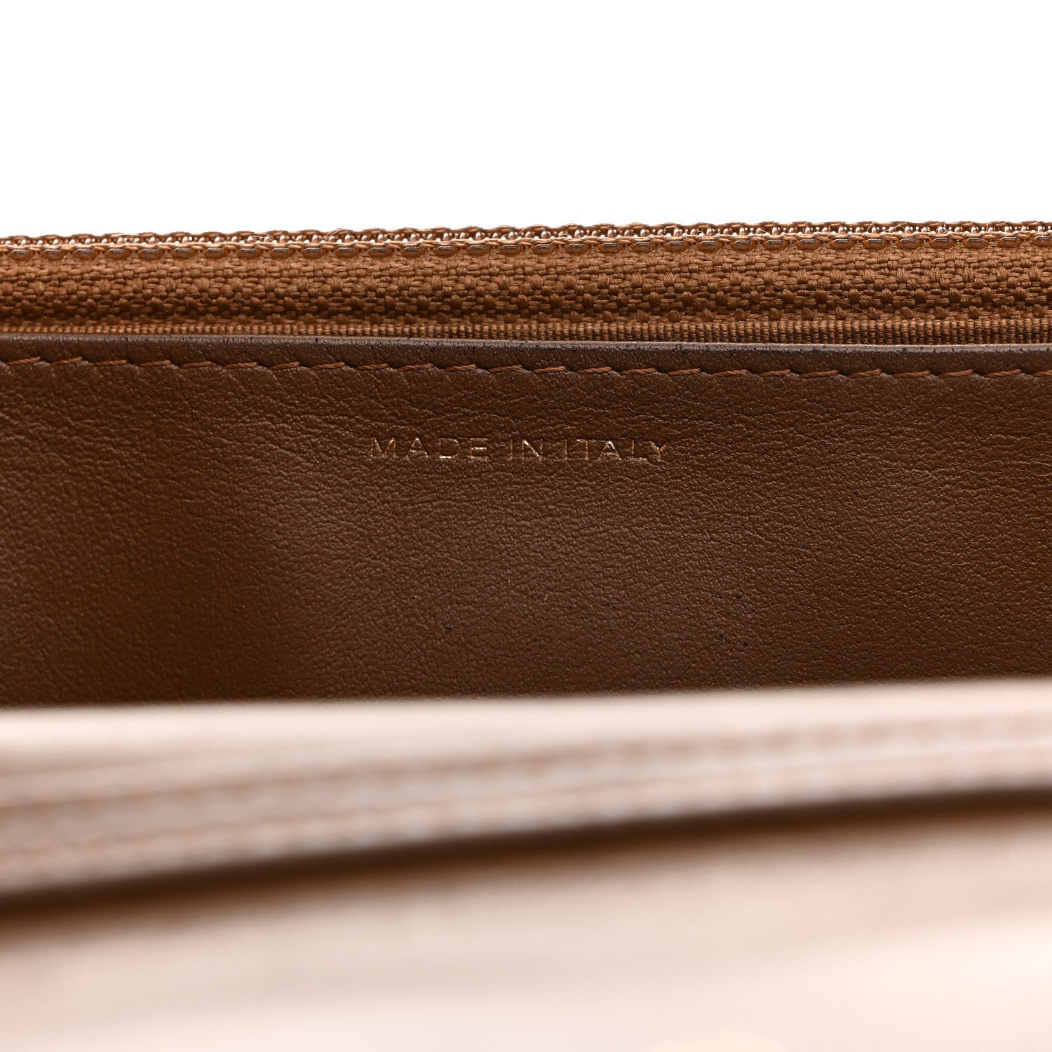 Chanel Metallic Calfskin Quilted 2.55 Reissue Wallet On Chain WOC Bronze
