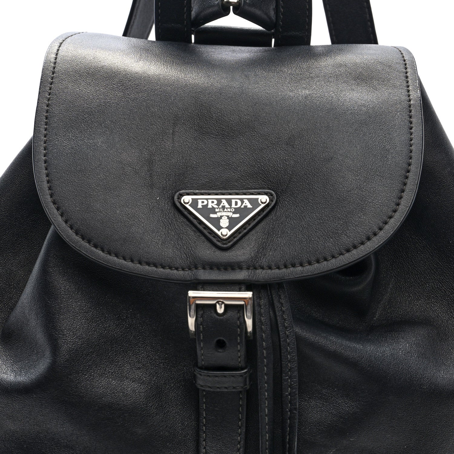 Prada Calfskin Backpack Black