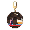 Louis Vuitton Damier Ebene 2016 Christmas Animation Bag Charm Key Ring