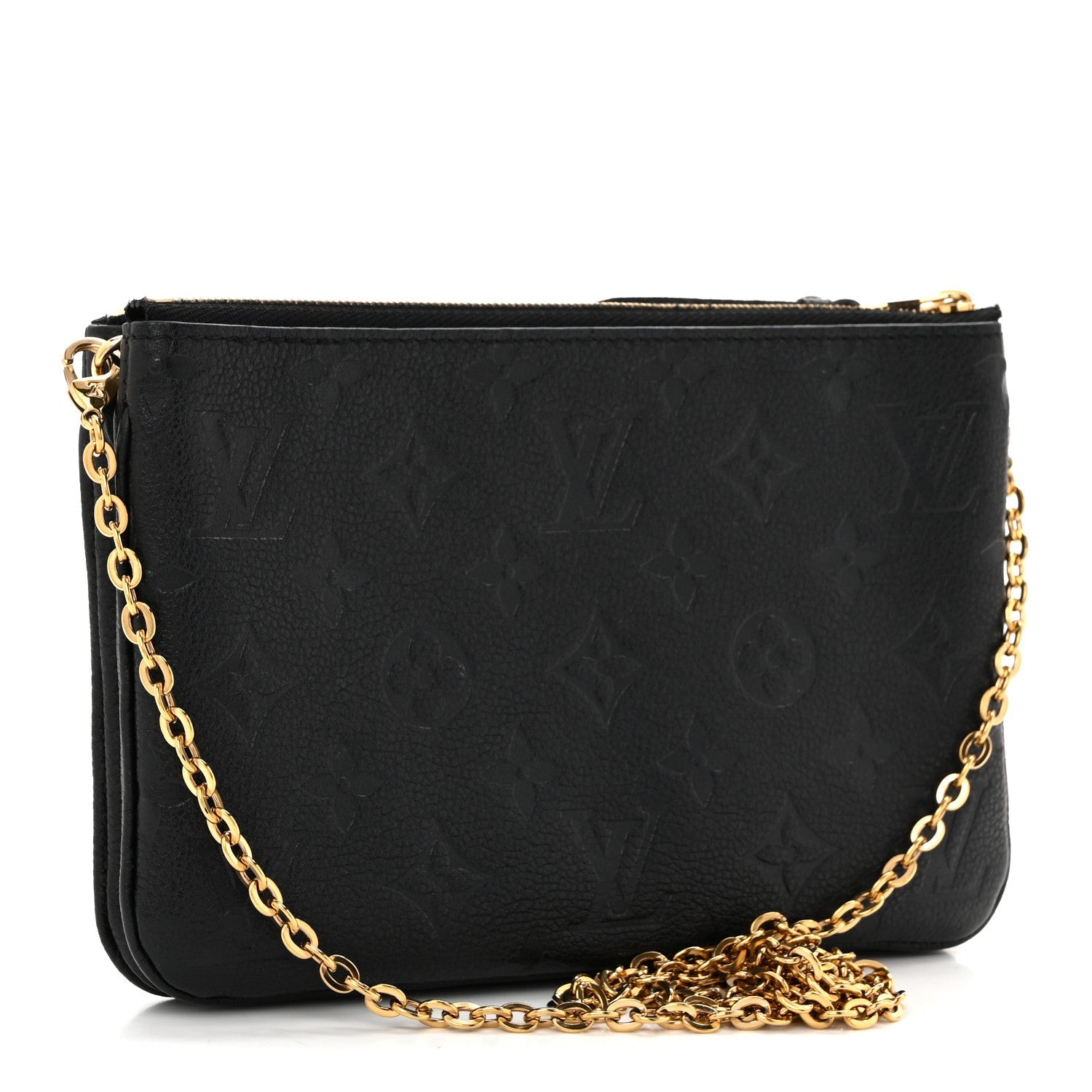 Louis Vuitton Empreinte Double Zip Pochette Black