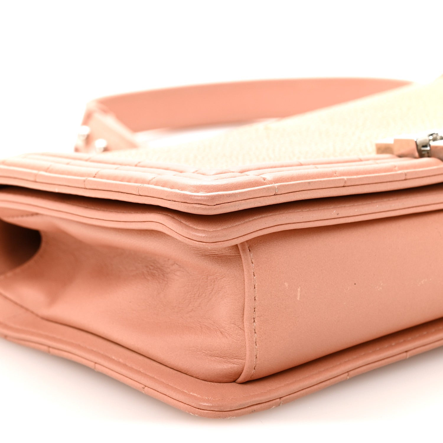 Chanel Galuchat Stingray Medium Boy Flap Pink