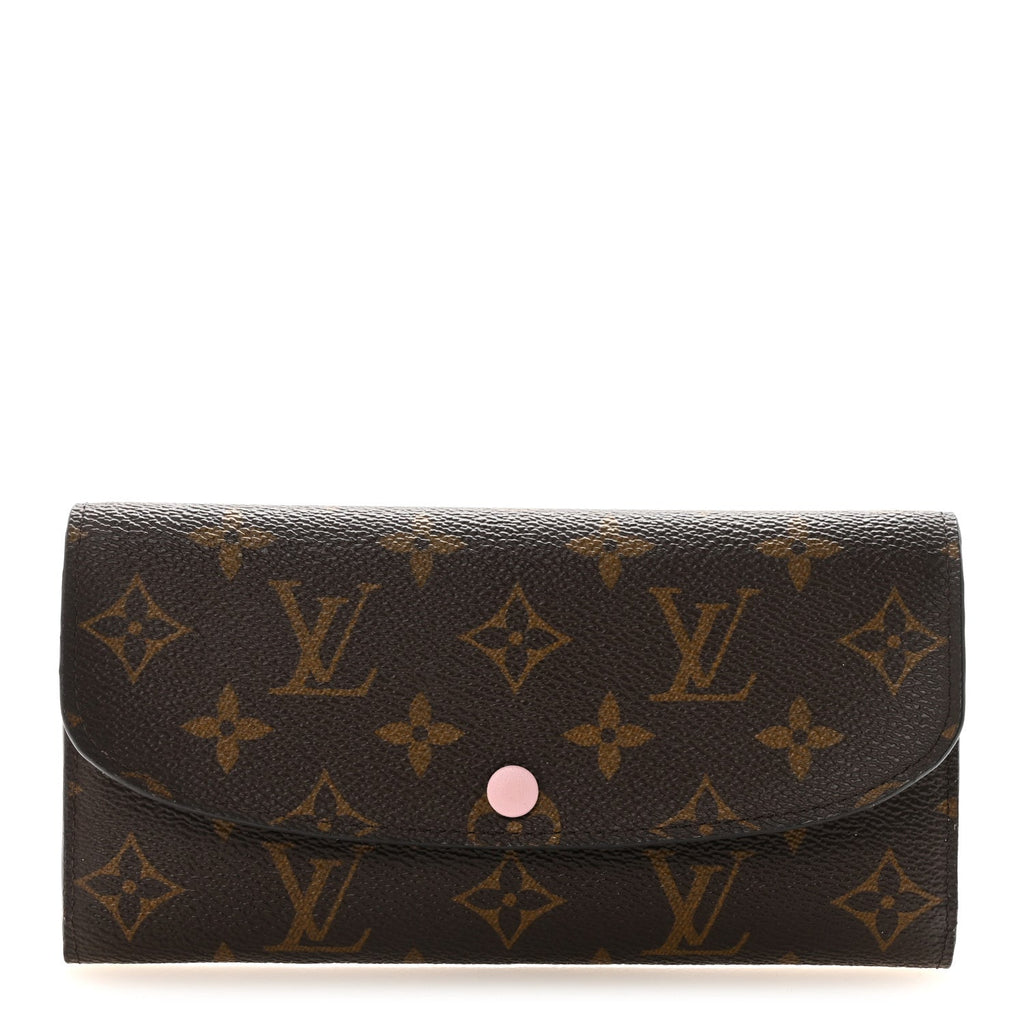 Louis Vuitton Monogram Emilie Wallet Rose Ballerine