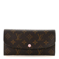 Louis Vuitton Monogram Emilie Wallet Rose Ballerine