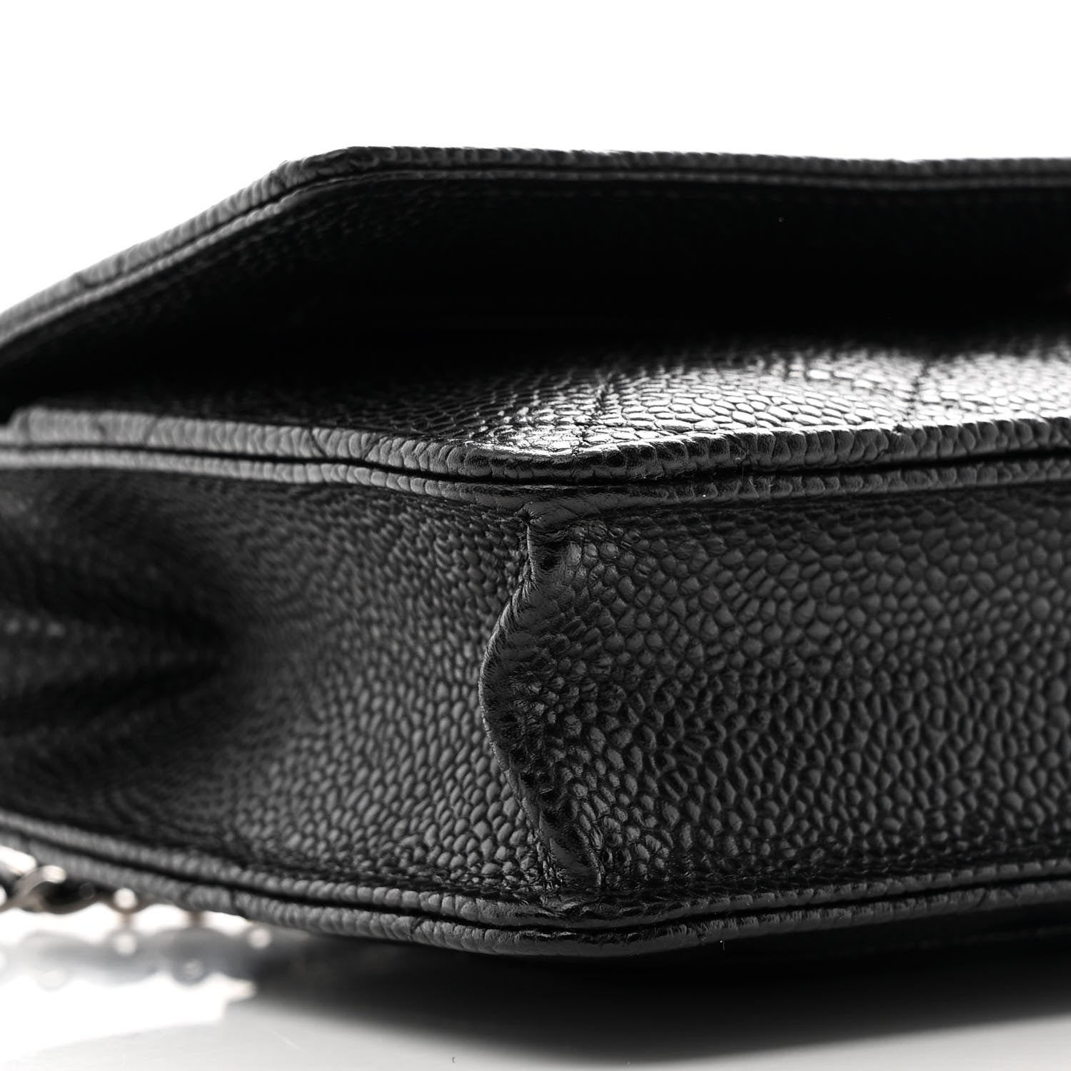 Chanel Caviar Quilted Wallet on Chain WOC Black