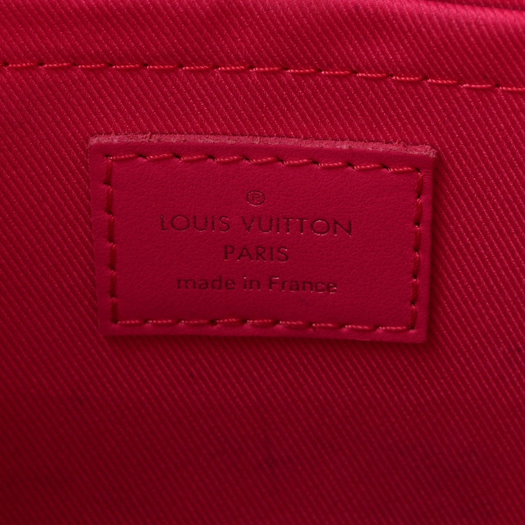 Louis Vuitton Monogram Macassar Pochette Voyage MM Fuchsia
