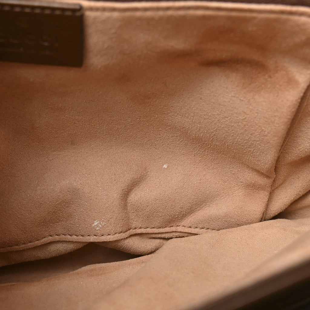 Gucci Azalea Calfskin Horsebit 1955 Shoulder Bag Brown Sugar