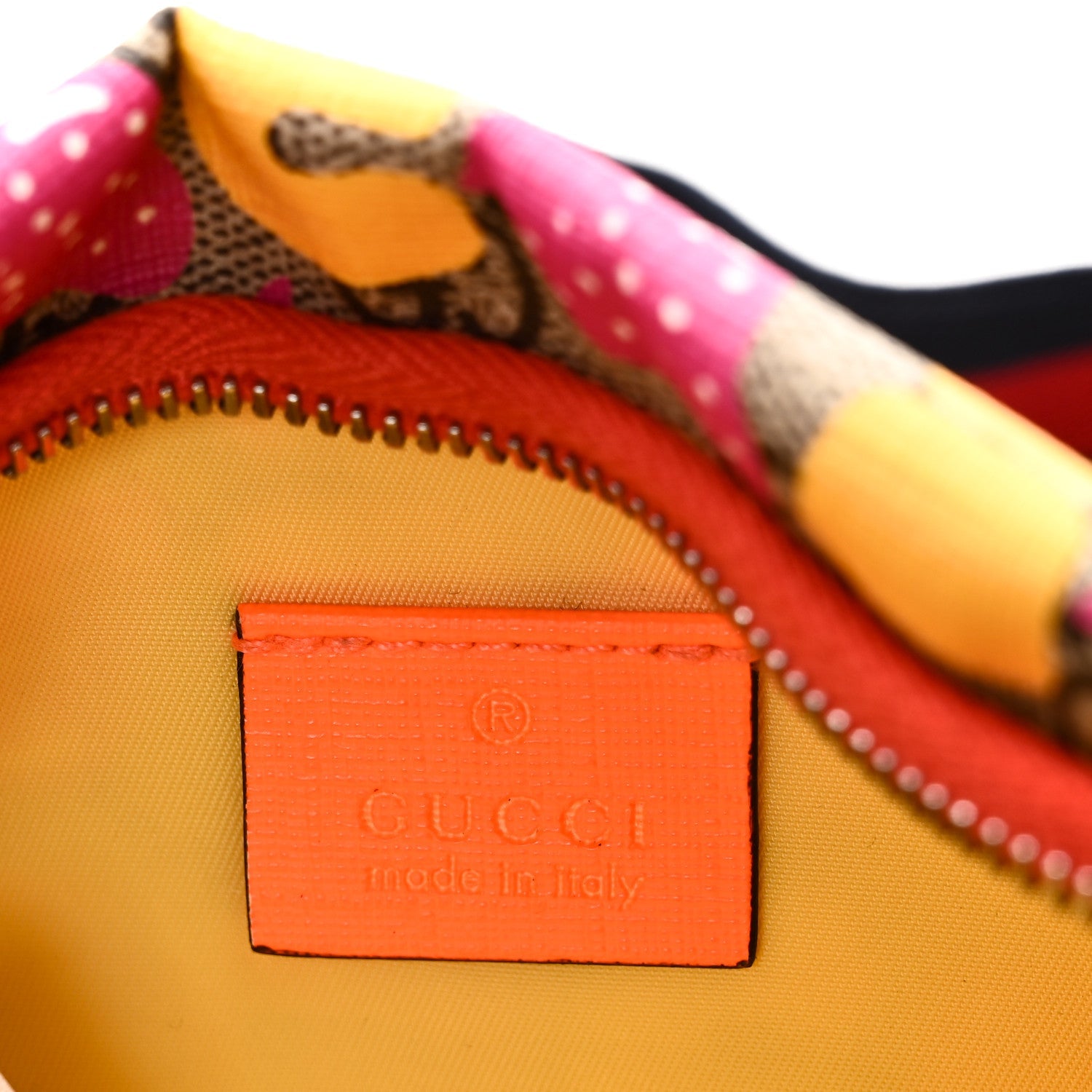 Gucci GG Supreme Monogram Childrens Strawberry Print Belt Bag Multicolor
