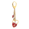 Louis Vuitton Coeurs Heart Bag Charm Key Holder Red