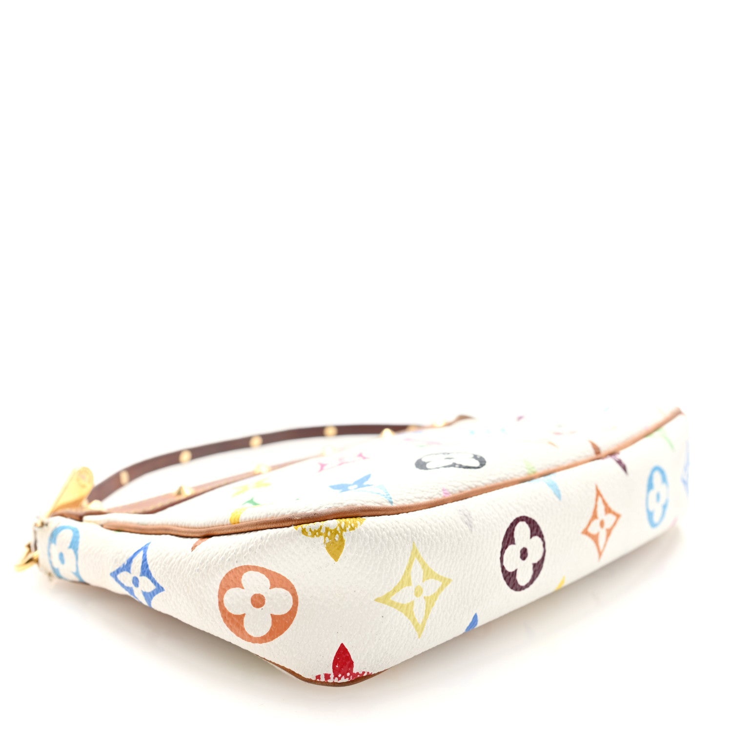 Louis Vuitton Monogram Multicolor Pochette Accessories White