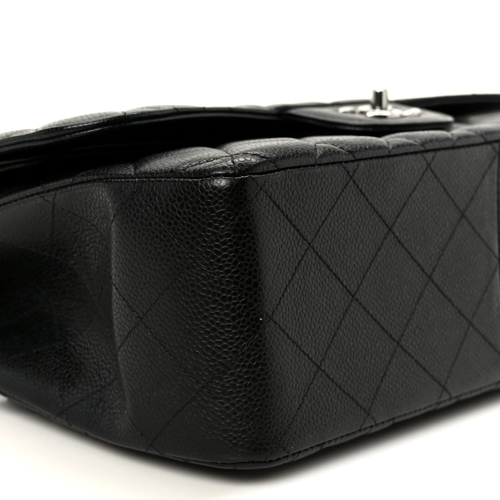 Chanel Caviar Quilted Jumbo Double Flap Black