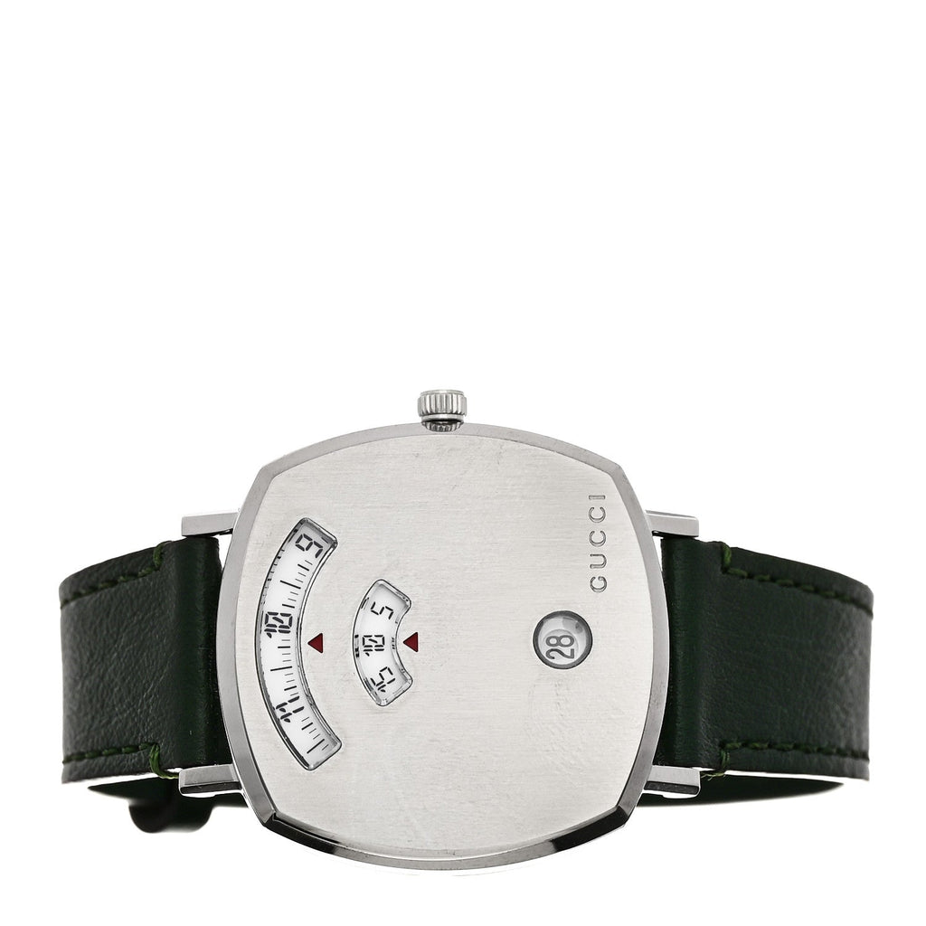 Gucci Stainless Steel Calfskin 35mm Grip Quartz Watch Green