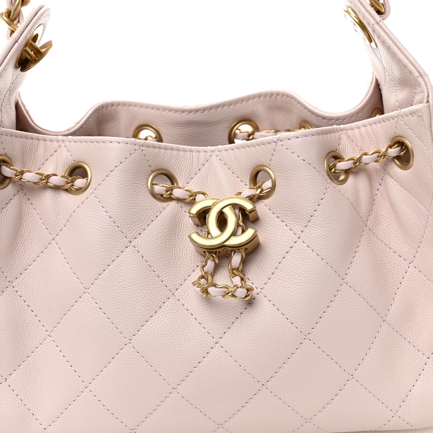 Chanel Caviar Quilted Mini Chanel 25 Handbag Light Pink