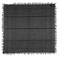 Gucci Wool Silk GG Monogram Diamante Plaid Surviee Shawl Graphite Black