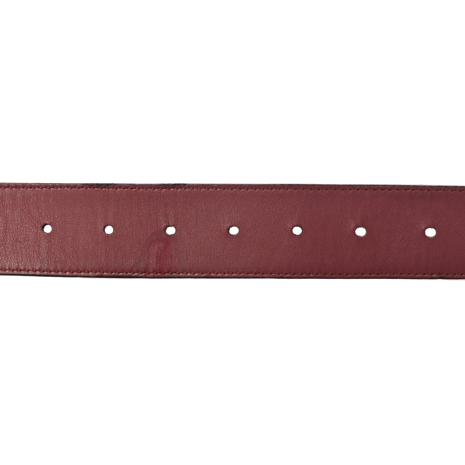 Gucci GG Supreme Monogram Blooms Moon Calfskin Interlocking G 37mm Belt 95 38 Beige Ebony Multicolor Dry Rose