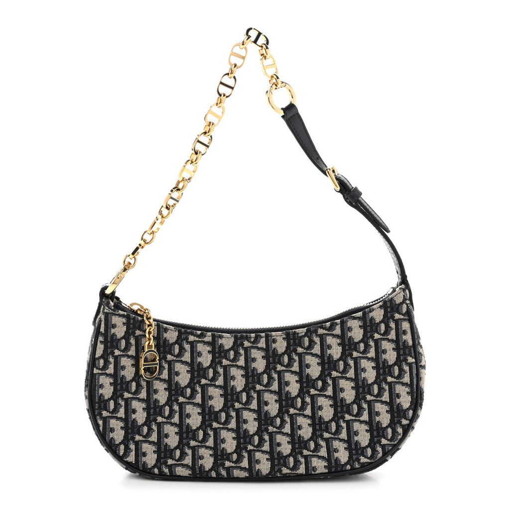 Christian Dior Oblique CD Lounge Bag Blue