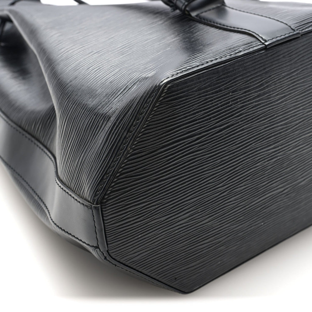 Louis Vuitton Epi Sac a Dos Drawstring Bag Black