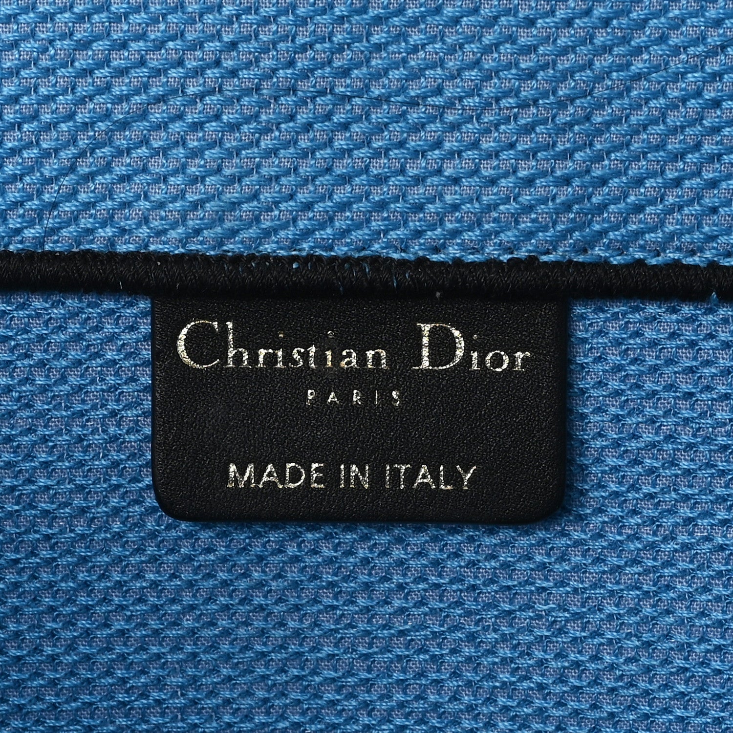 Christian Dior Canvas Embroidered Large Jungle Pop Book Tote Blue Multicolor