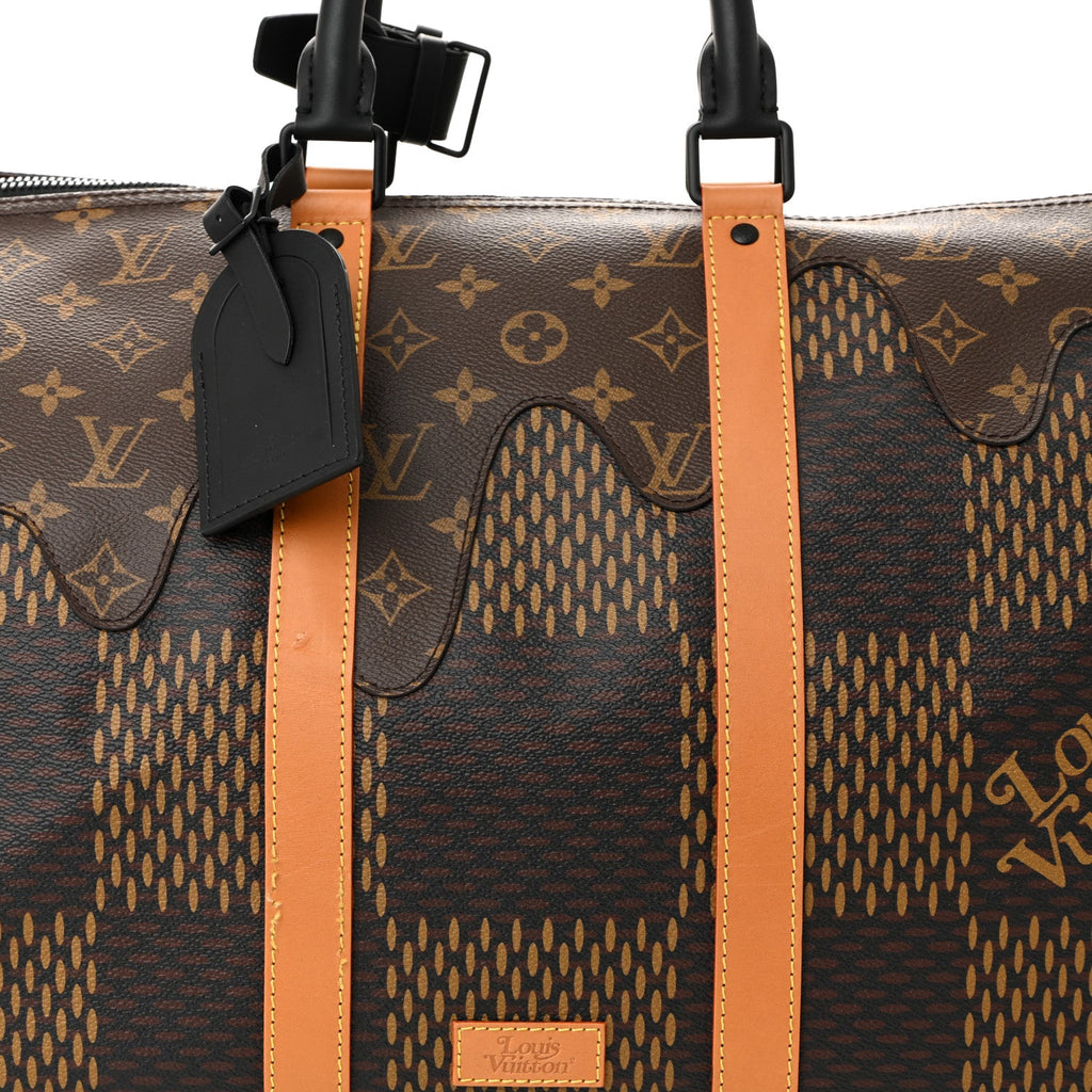 Louis Vuitton x Nigo Giant Damier Ebene Monogram Keepall Bandouliere 50
