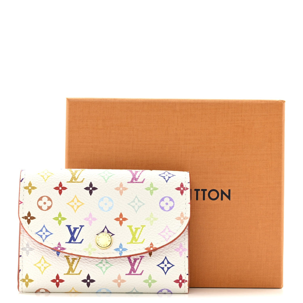 Louis Vuitton LV X TM Monogram Multicolor Rosalie Coin Purse White Kawaii Pink