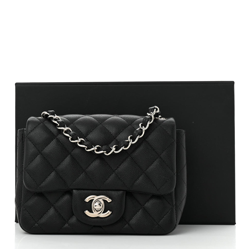 Chanel Caviar Quilted Mini Square Flap Black