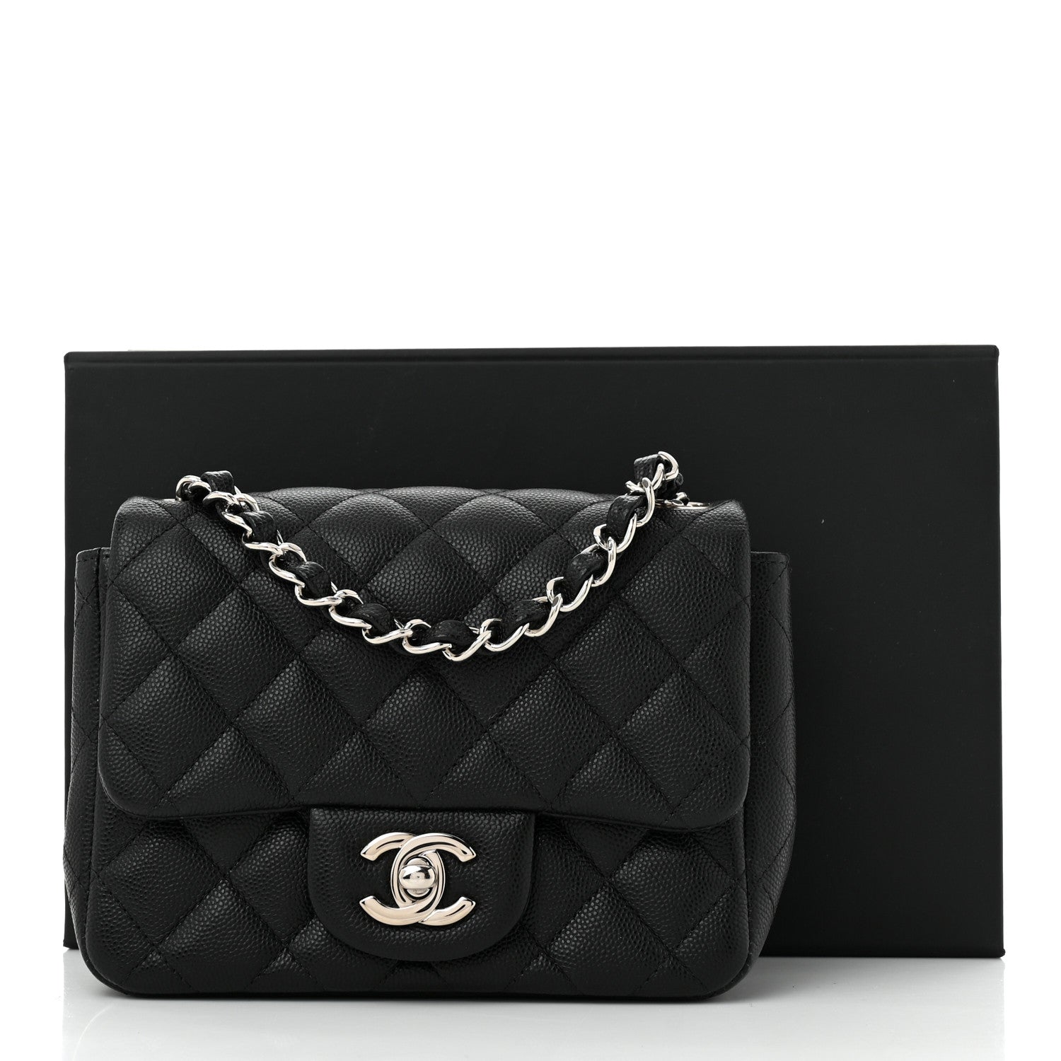 Chanel Caviar Quilted Mini Square Flap Black