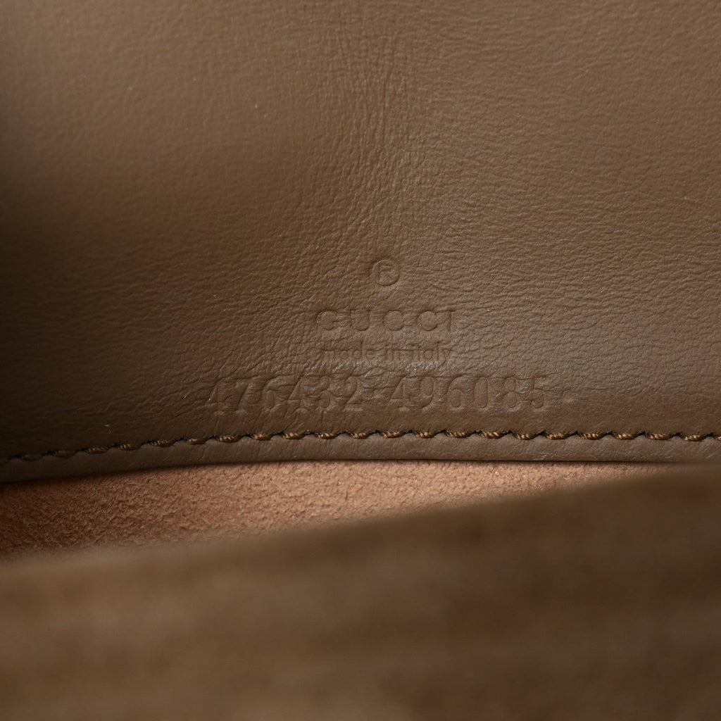 Gucci GG Supreme Monogram Super Mini Dionysus Shoulder Bag Taupe