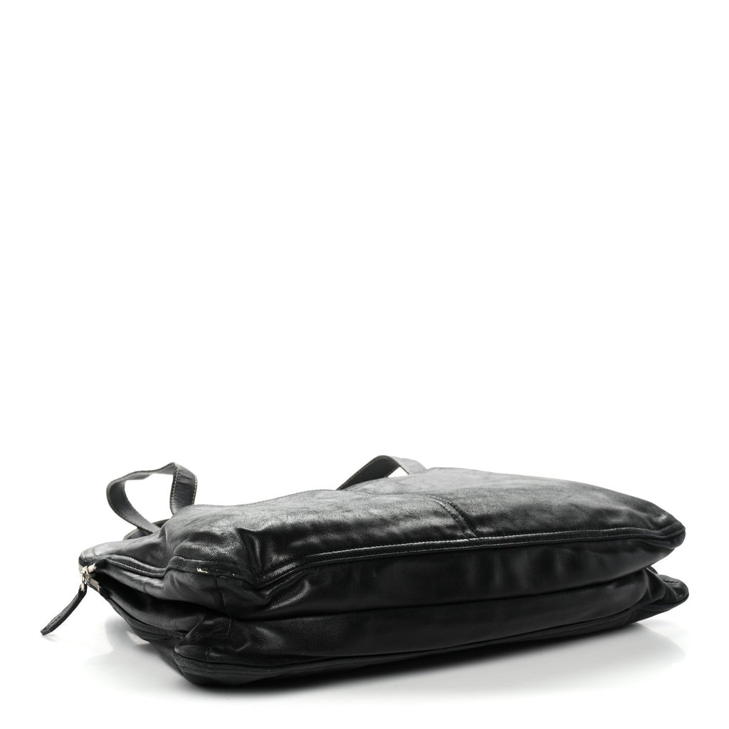 Prada Nappa Pocket Satchel Black