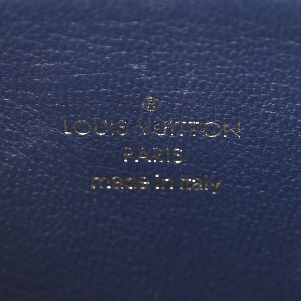 Louis Vuitton Lambskin Embossed Monogram Coussin PM Camel