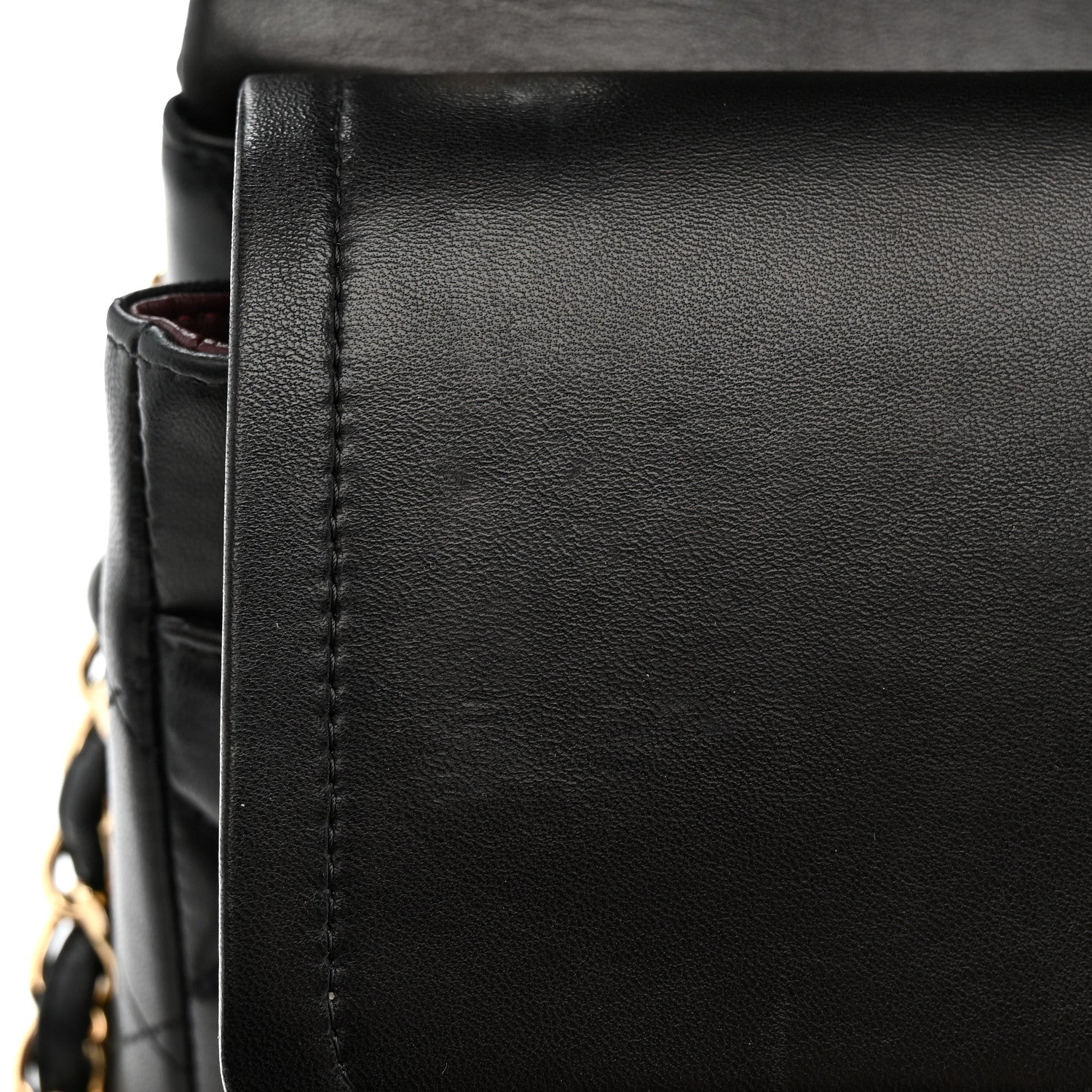 Chanel Lambskin Quilted Jumbo Double Flap Black