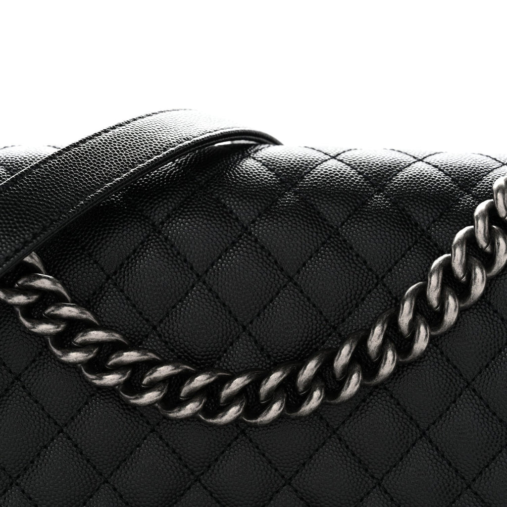 Chanel Caviar Quilted Medium Boy Flap Black