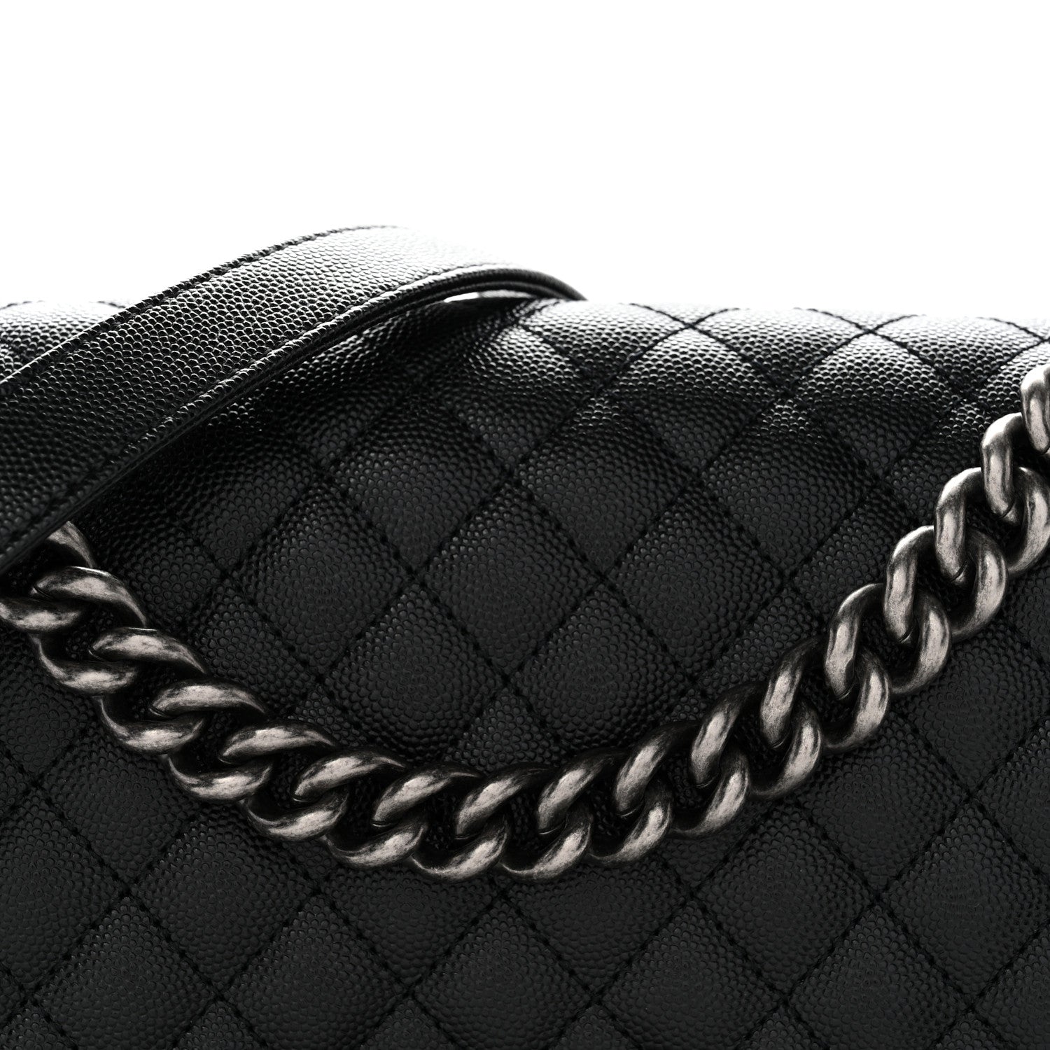 Chanel Caviar Quilted Medium Boy Flap Black
