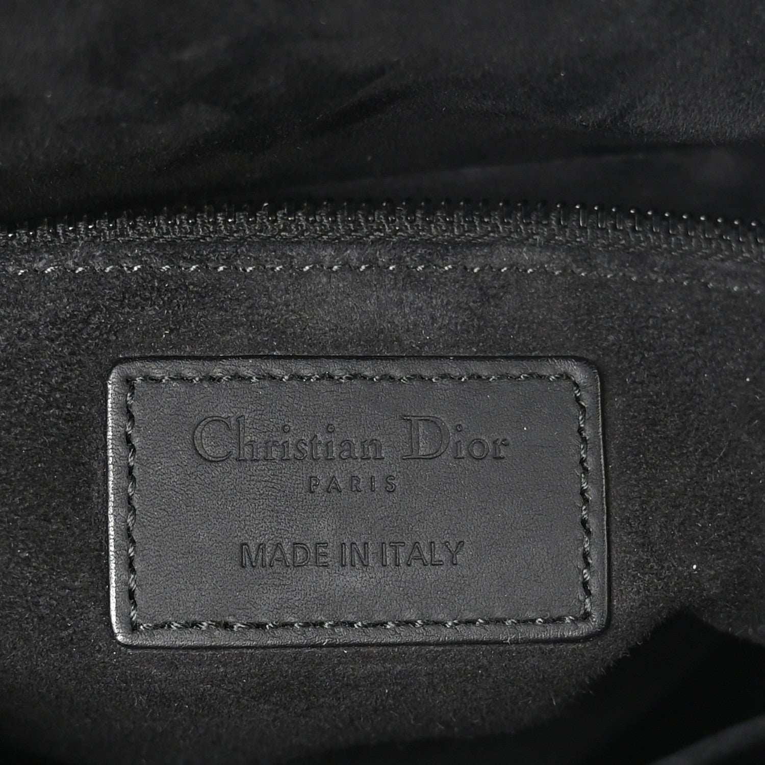 Christian Dior Ultra Matte Calfskin Cannage Medium Lady Dior Black