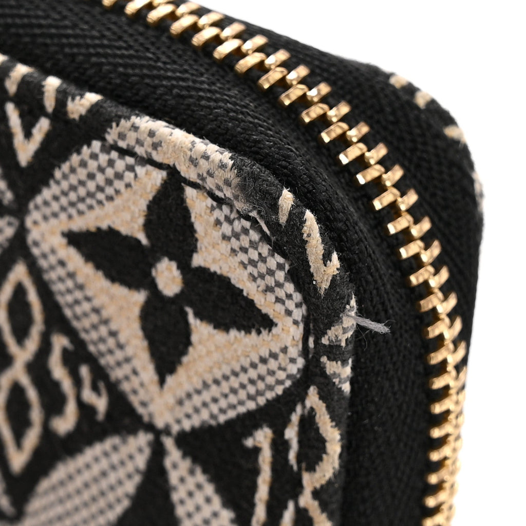 Louis Vuitton Jacquard Since 1854 Zippy Coin Purse Grey