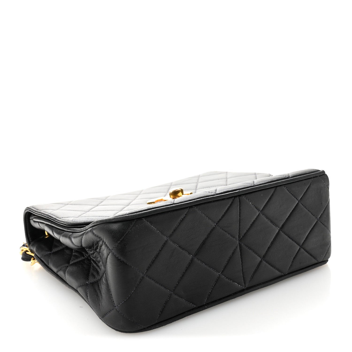 Chanel Lambskin Quilted Medium Single Flap Black