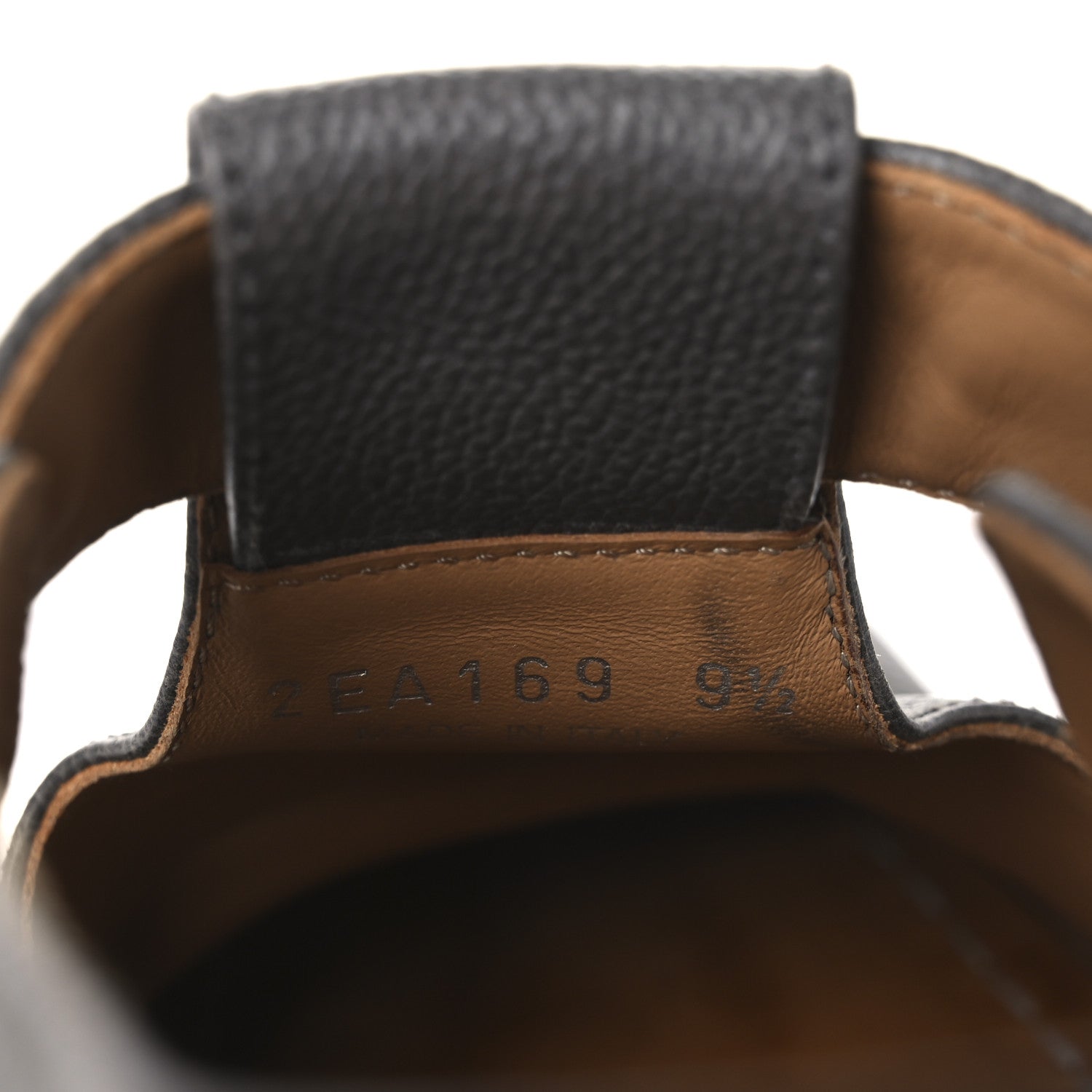 Prada Antique Calfskin Mens Buckle Loafers 9.5 Mercurio