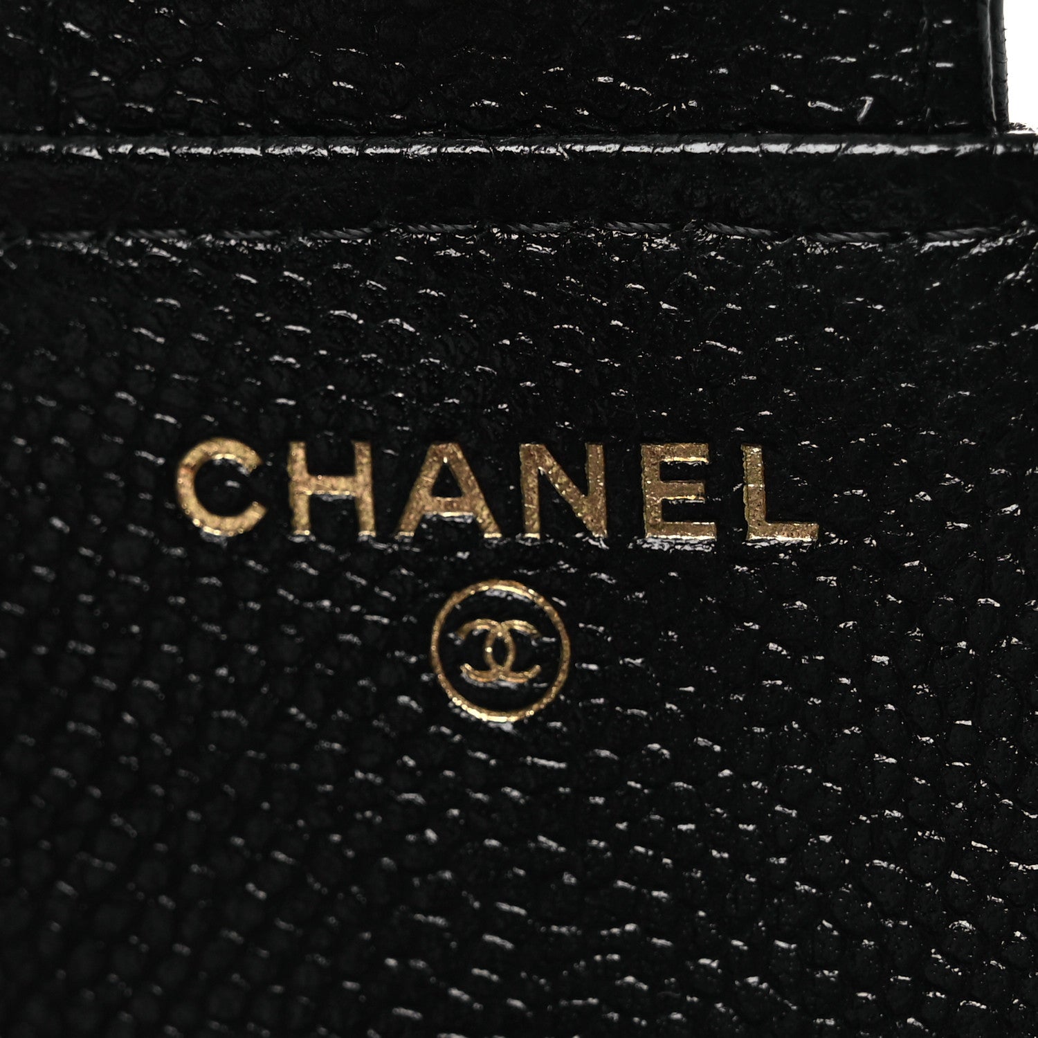 Chanel Caviar Fabric Foldable Tote Bag With Chain Black Multicolor