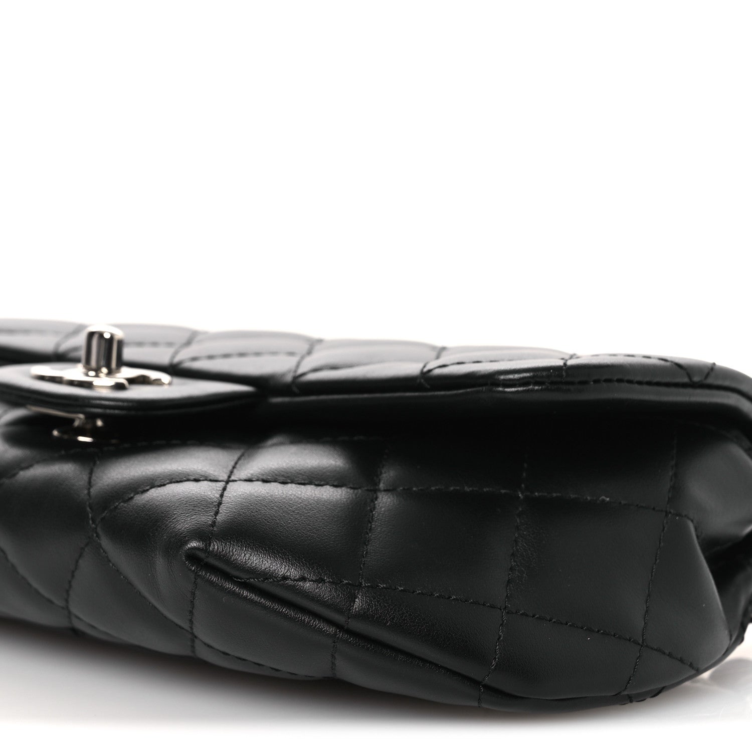 Chanel Calfskin Quilted CC Uniform Flap Belt Bag Black