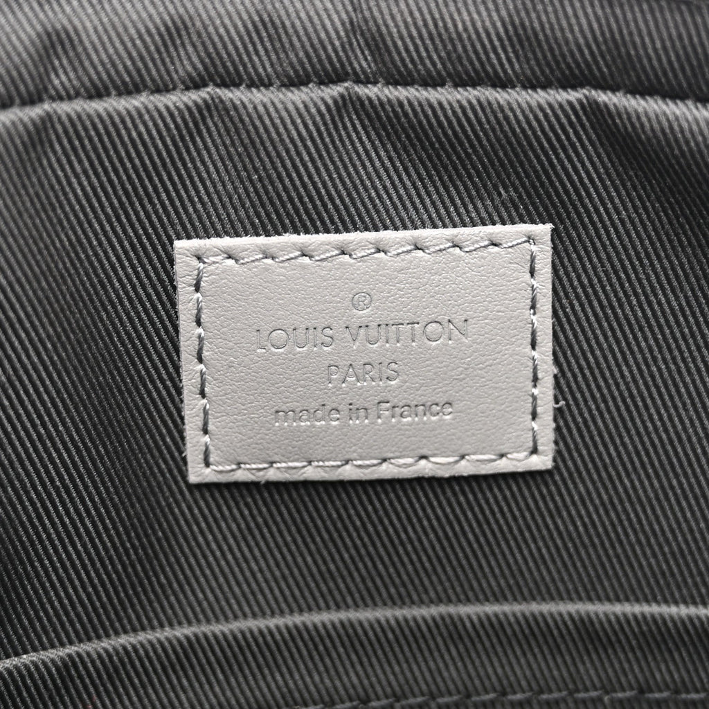 Louis Vuitton Calfskin Monogram Shadow Trio Messenger Anthracite Gray