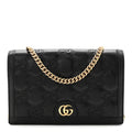 Gucci Calfskin GG Matelasse Chain Wallet Black