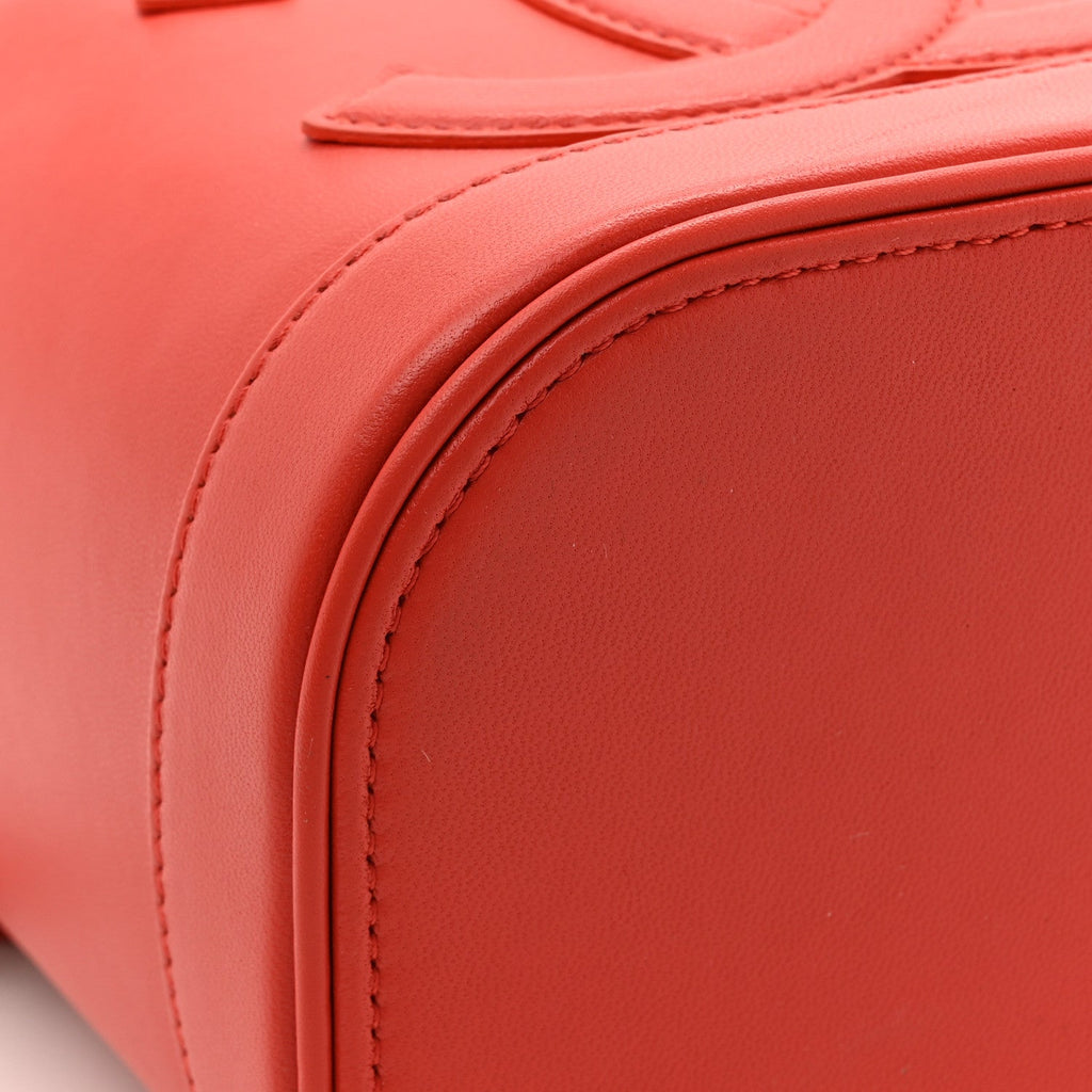 Chanel Lambskin Timeless Vanity Cosmetic Case Red