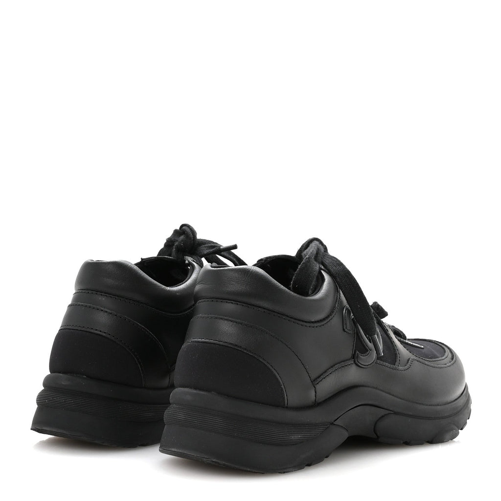 Calfskin Lambskin CC Uniform Sneakers 40 Black