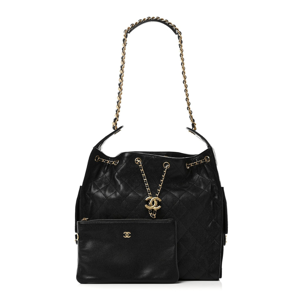 Chanel Caviar Quilted Medium Chanel 25 Handbag Black