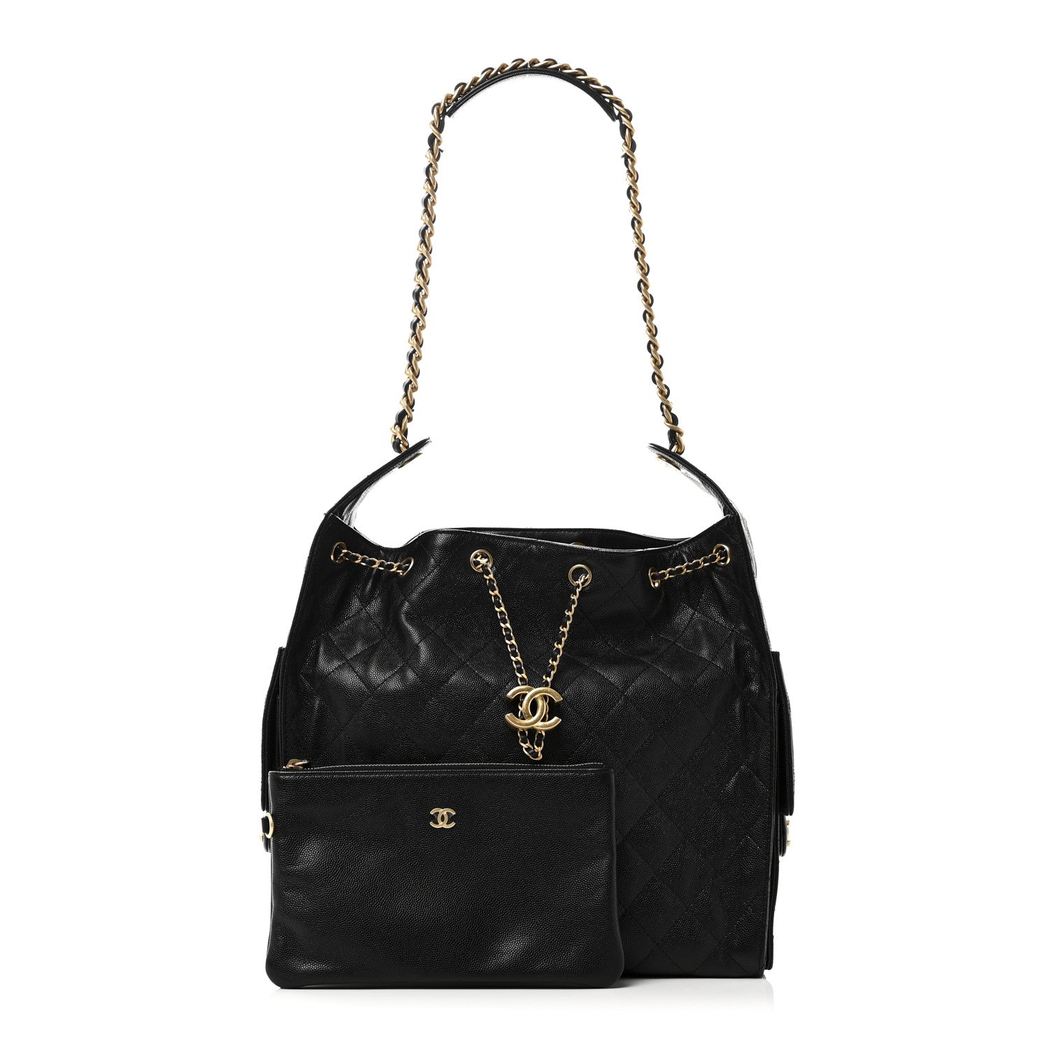 Chanel Caviar Quilted Medium Chanel 25 Handbag Black