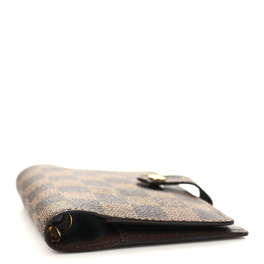 Louis Vuitton Damier Ebene Small Ring Agenda Cover