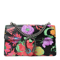 Gucci X KEN SCOTT New Shangai Calfskin Jenny Floral Print Small Dionysus Shoulder Bag Black Pink