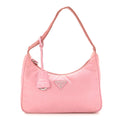 Prada Tessuto Nylon Saffiano Mini Re-Edition 2000 Bag Rosa