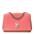 Louis Vuitton Calfskin Lockme II Chain Bag BB Rose Bruyere